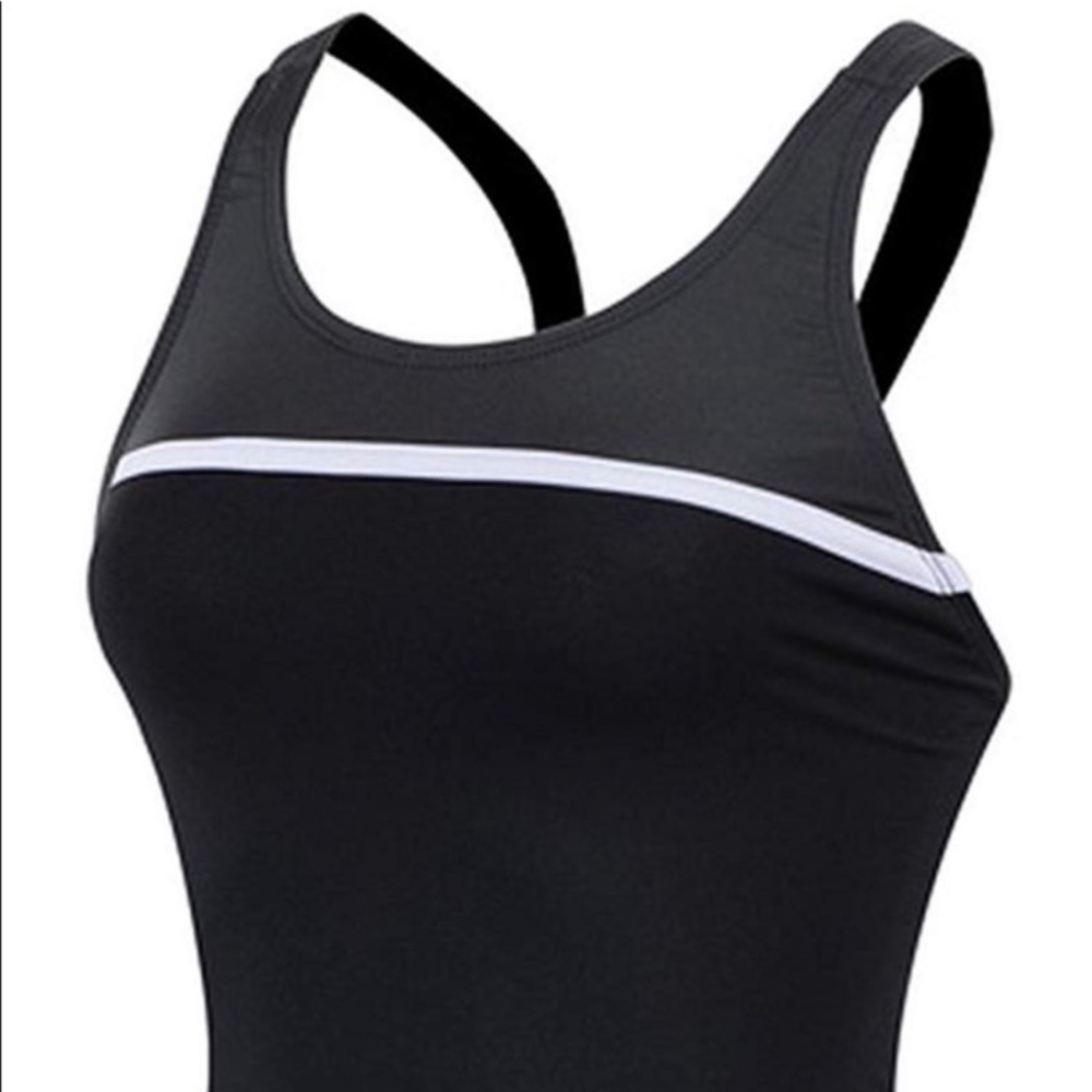 NWT DOLFIN SWIMSUIT. Size 34. Black/Grey